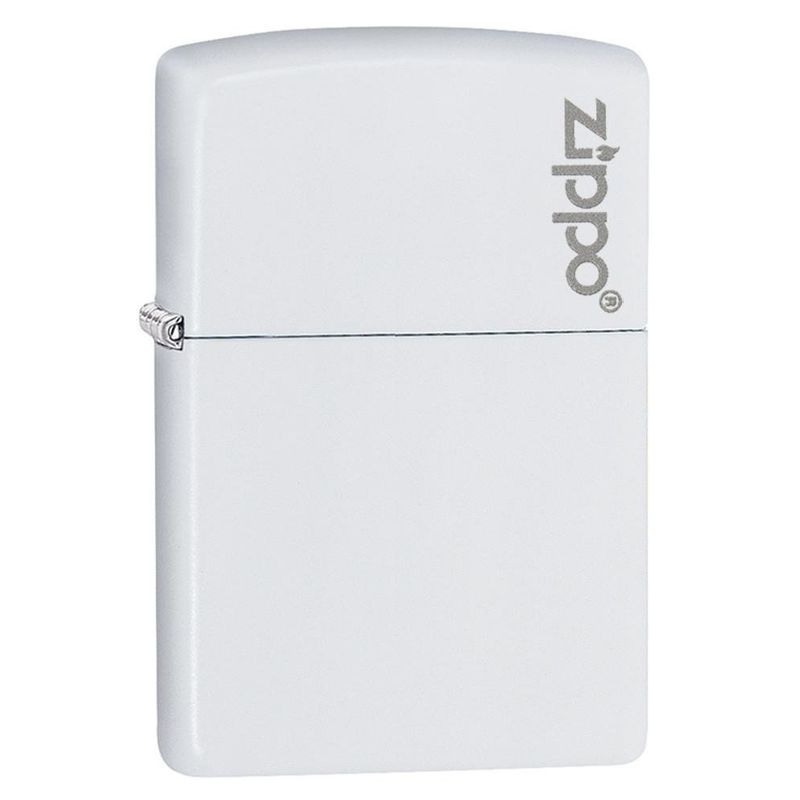 ZIPPO - Encendedor Zippo Zp214zl Classic White Matte Logo