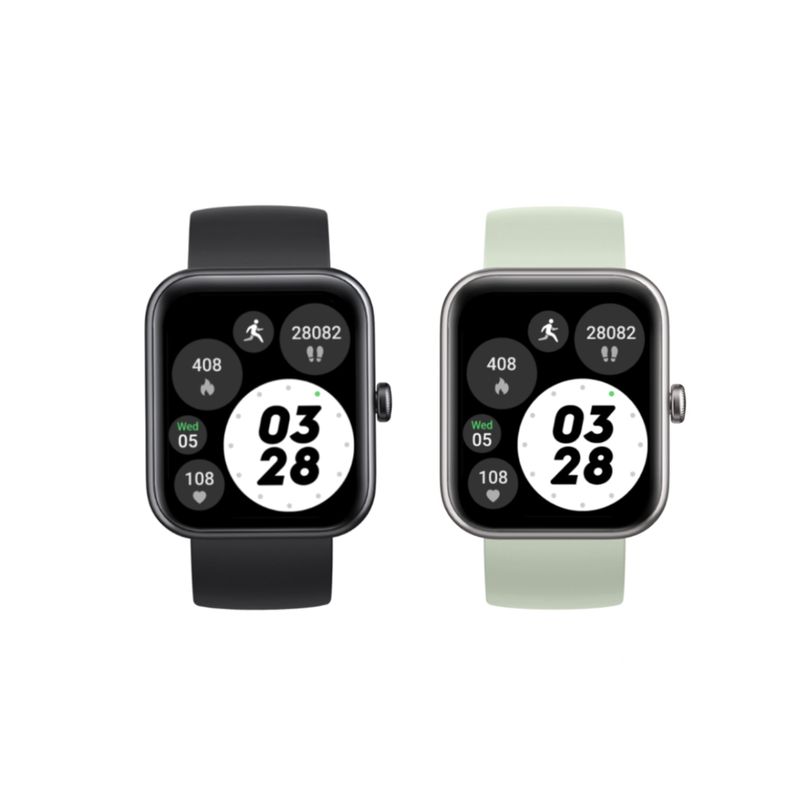 LHOTSE - Pack 2 Smartwatch Live mini 206 Black+Light Green Lhotse