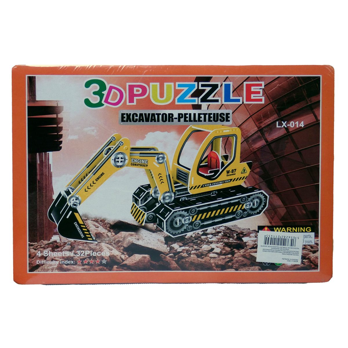 GENERICO - Juego De Rompecabezas Puzzle 3d - Pala Excavadora