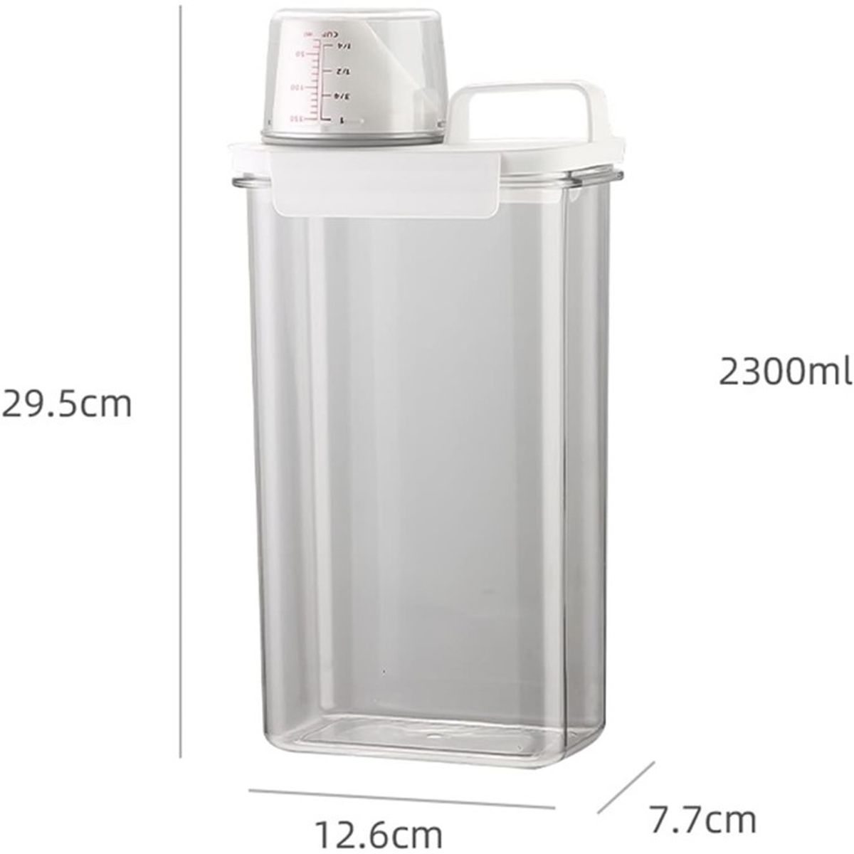 WAKESHOME - Dispensador de Detergente Organización para Lavandería Contenedor de Detergente 78 oz