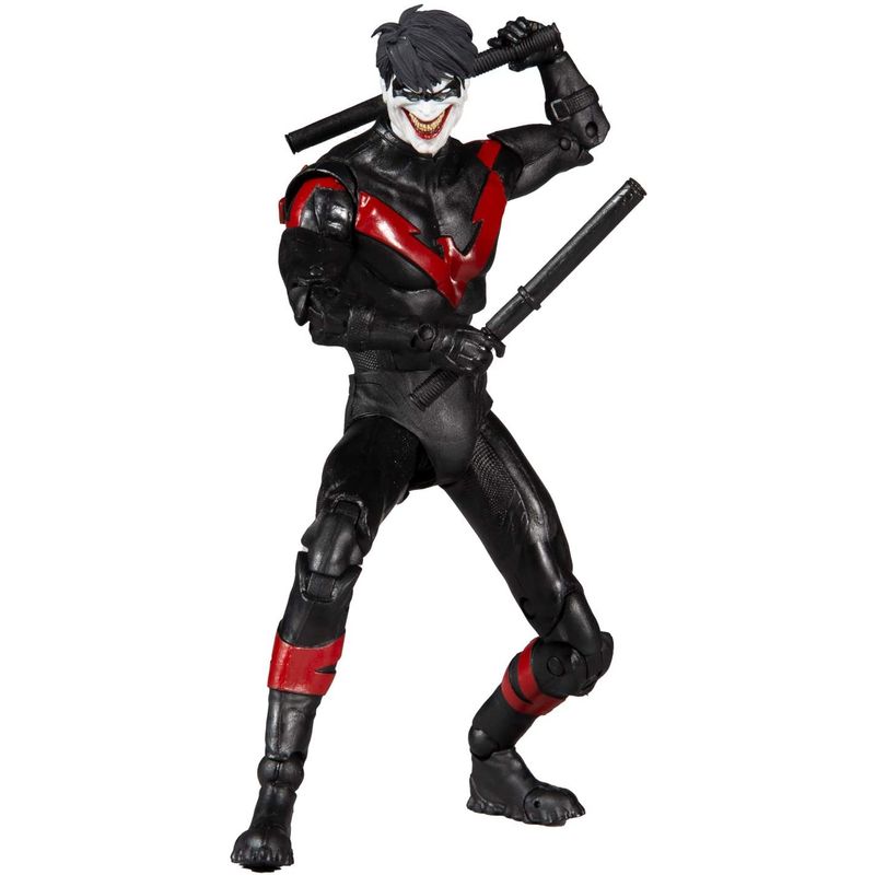 DC COMICS - Mcfarlane Figura Nightwing Articulada Dc Batman Multiverso Death Family Escala 18cm Original DC COMICS
