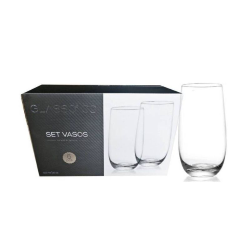 GLASSO - SET 6 VASO CRISTAL GLASSO