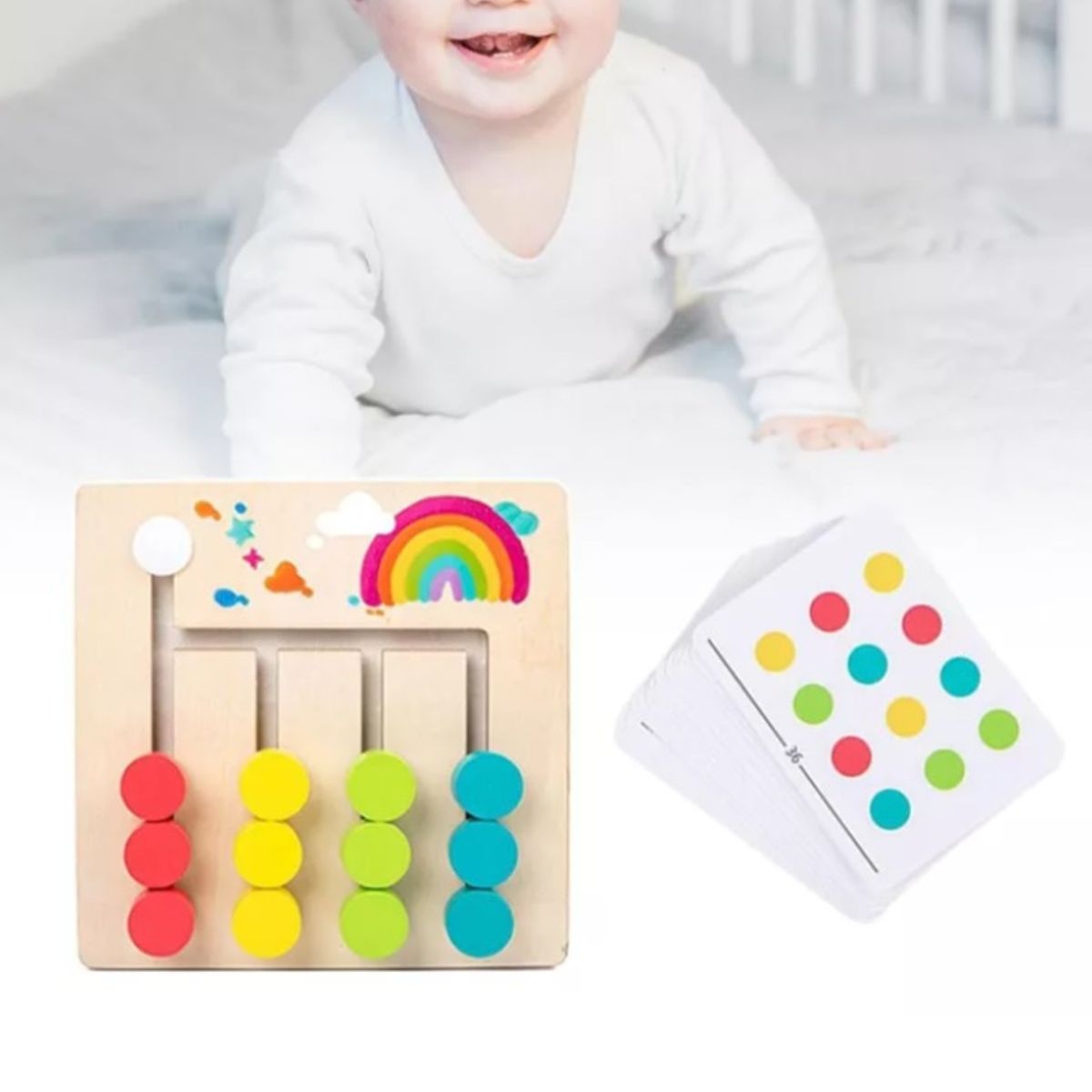 GENERICO - Patrones De Colores Combinación Juego Para Niños Montessori