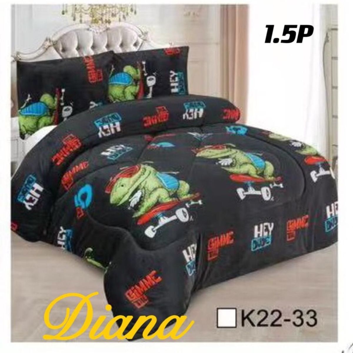 GENERICO - COBERTOR CUBRECAMA PLUMÓN PLUSH CHIPORRO INVIERNO 1.5 PLAZAS