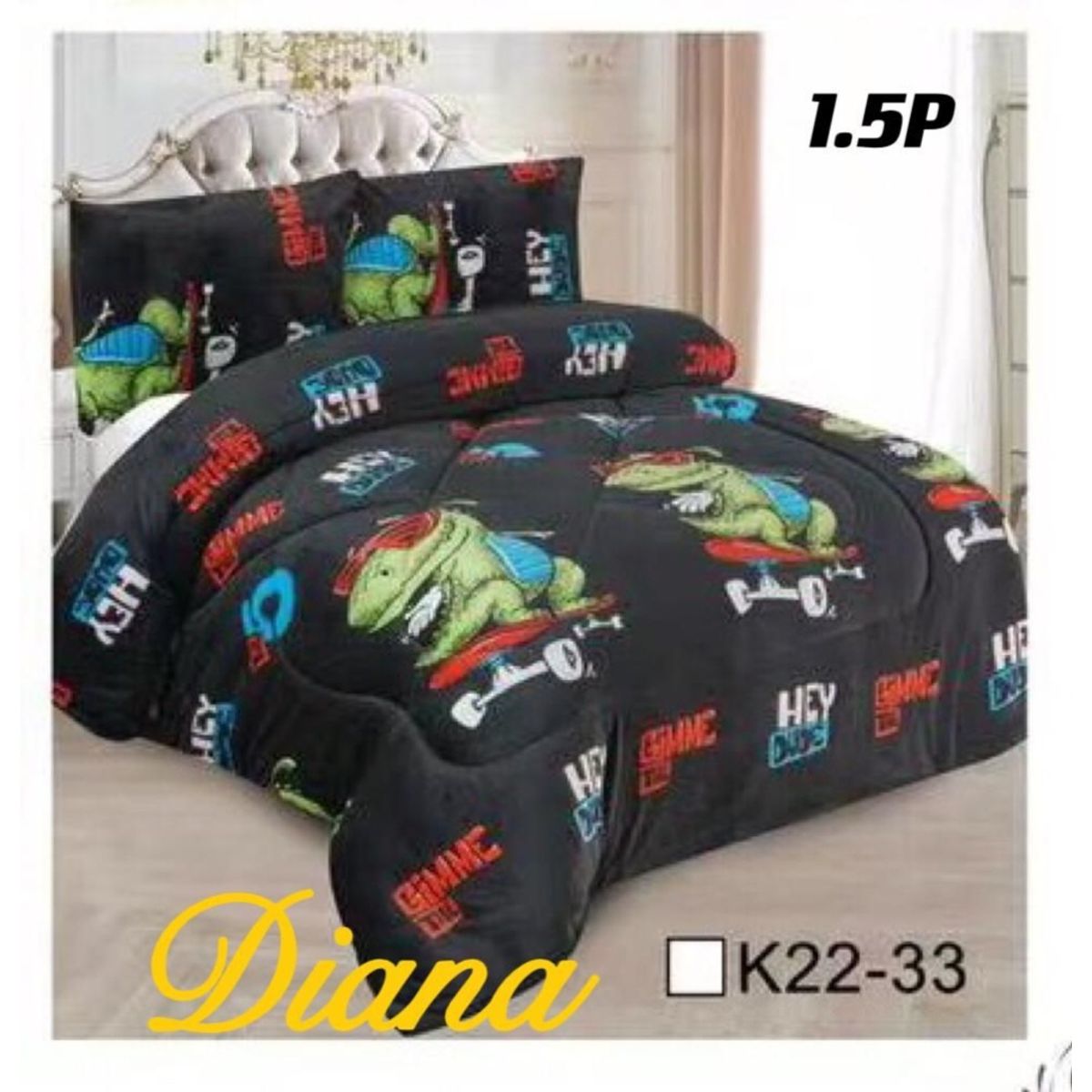 GENERICO - COBERTOR CUBRECAMA PLUMÓN PLUSH CHIPORRO INVIERNO 1.5 PLAZAS