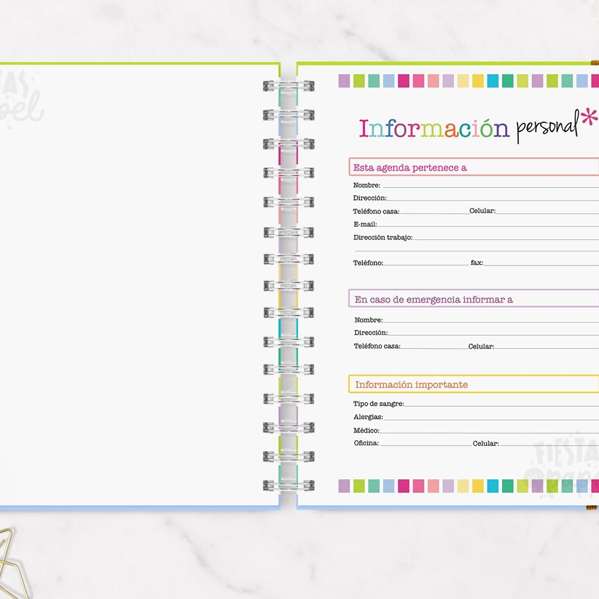 FIESTAS EN PAPEL - Agenda Wonderful 2026