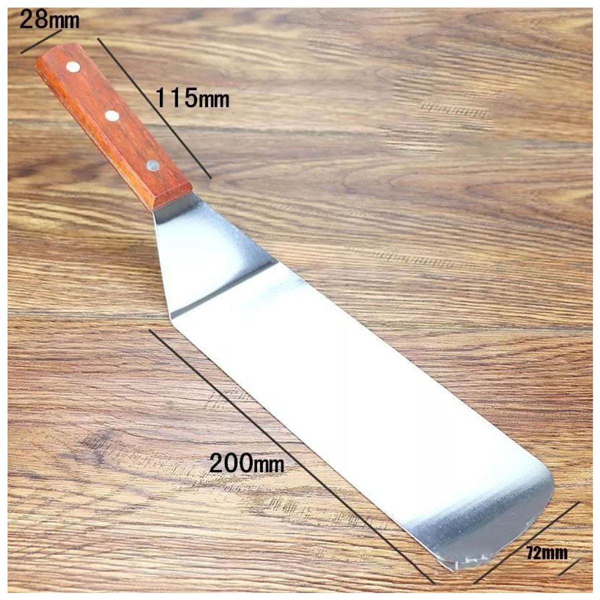 KUANGYE - Set 3 Espatulas Churrasqueras Gruesa Asado Cocina Plancha