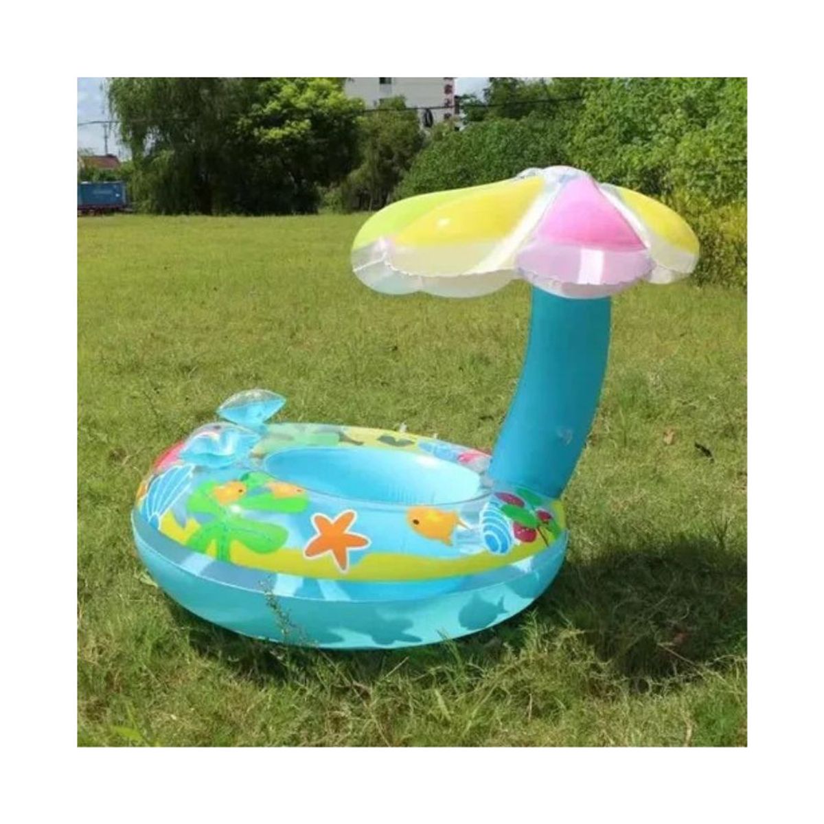 GENERICO - Flotador Inflable Sombrilla Piscina Niños Bebes