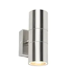 GENERICO - Foco Aplique Porta Gu10 Gris Exterior O Interior Muro Want luz calida