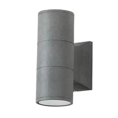 GENERICO - Foco Aplique Porta Gu10 Gris Exterior O Interior Pared Want luz fria