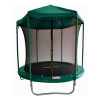 Cama Elastica Con Techo 8 Pies Verde