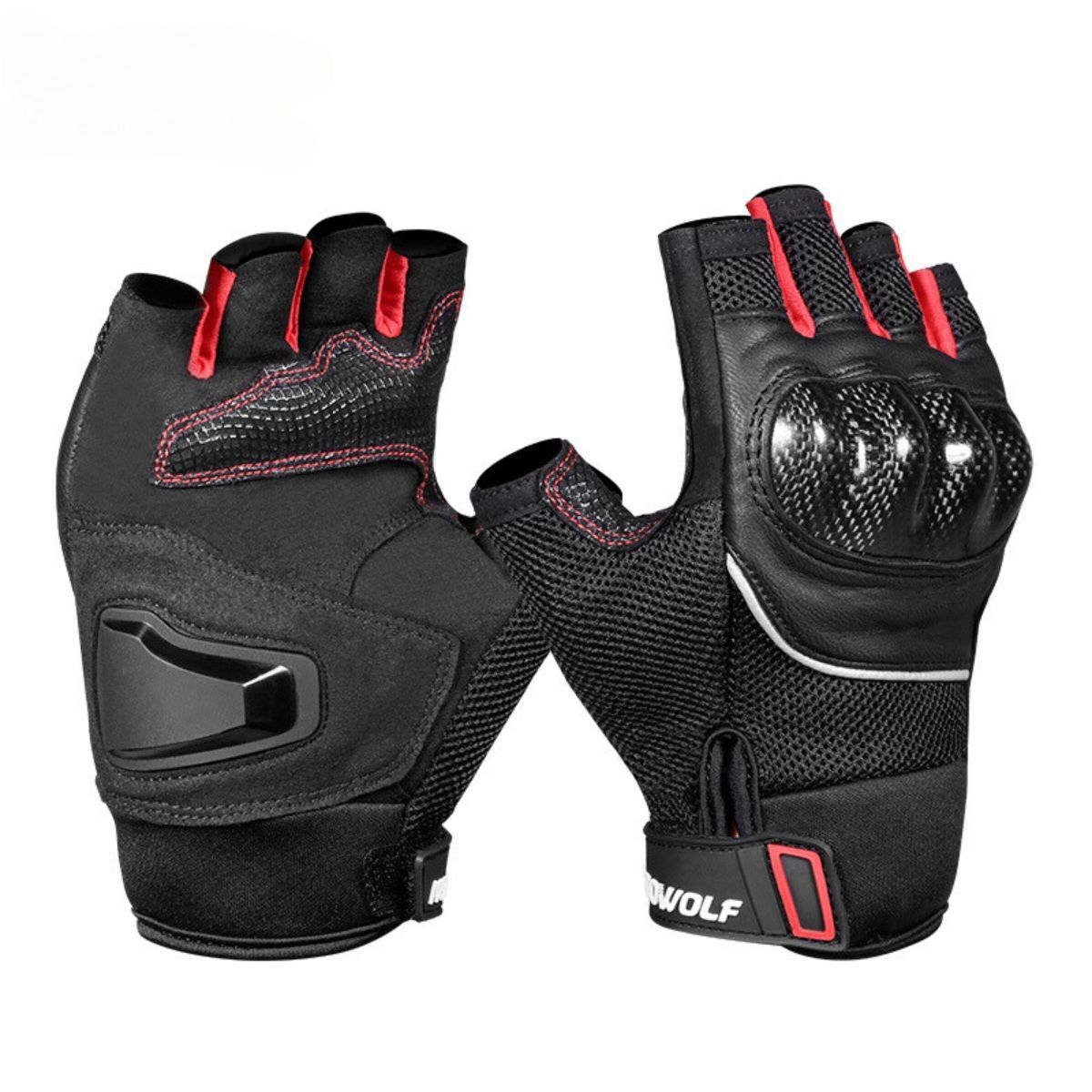 MOTOWOLF - Guantes Para Motociclismo Abiertos de Verano Motowolf 0327