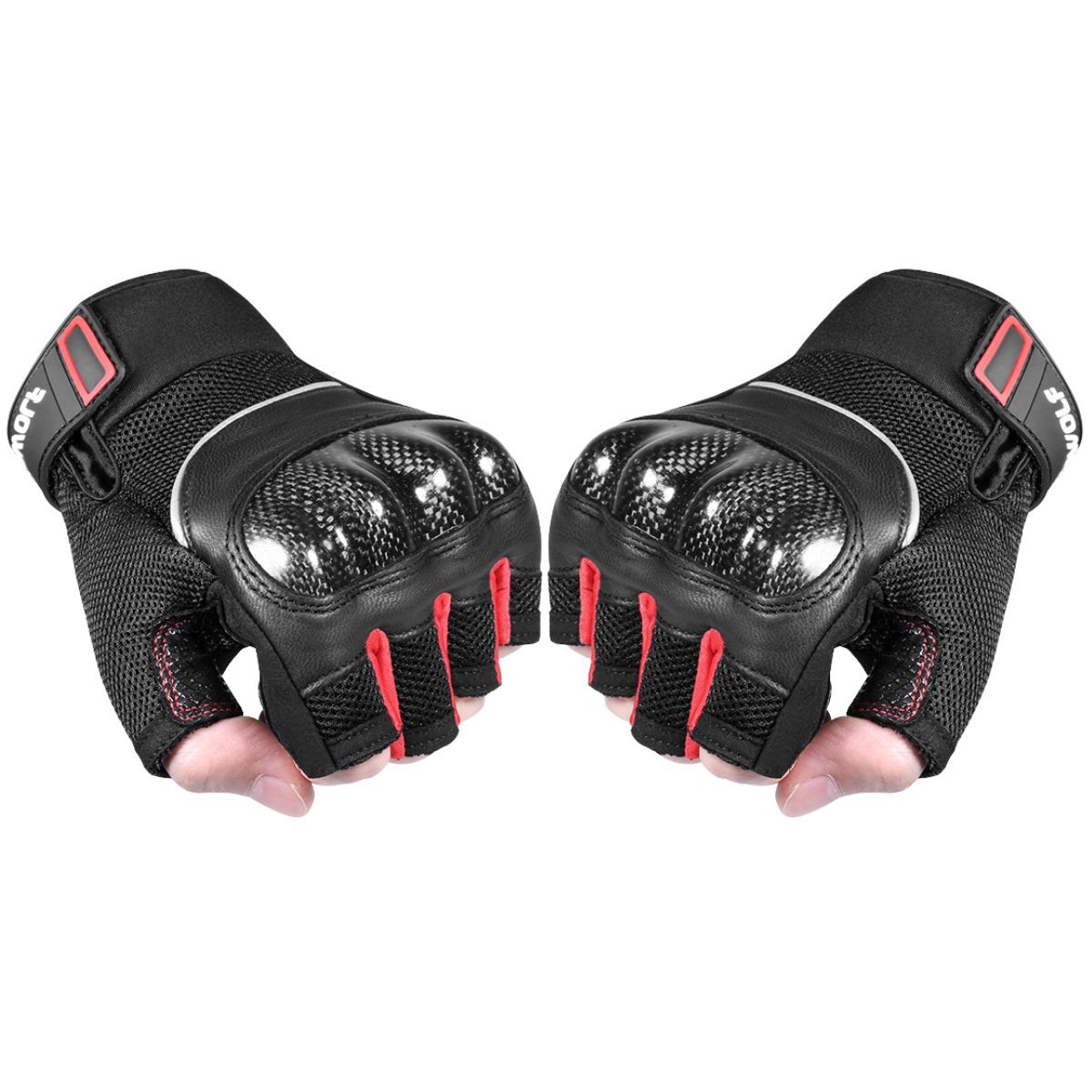 MOTOWOLF - Guantes Para Motociclismo Abiertos de Verano Motowolf 0327