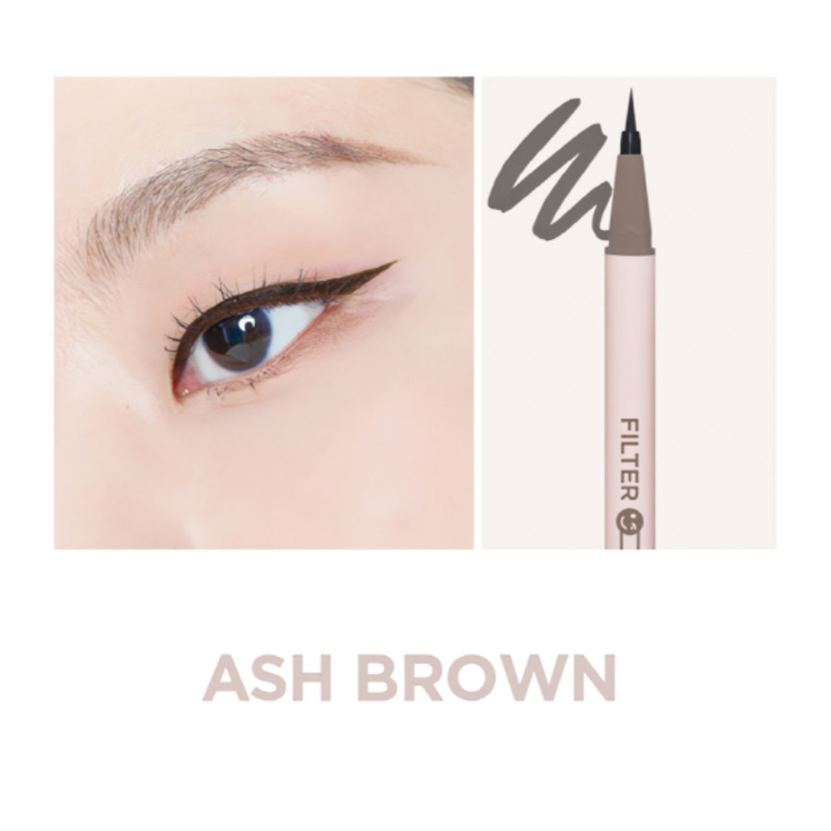 I'M MEME - Delineador De Ojo líquido FILTER ON ASH BROWN Coreana