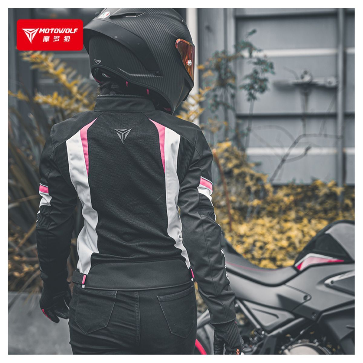 MOTOWOLF - Chaqueta de motociclismo Para Mujer Motowolf Oxford 610D 0517-PK