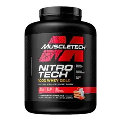 MUSCLETECH - Nitro Tech 100% Whey Gold - 5 LIBRAS - Frutilla -