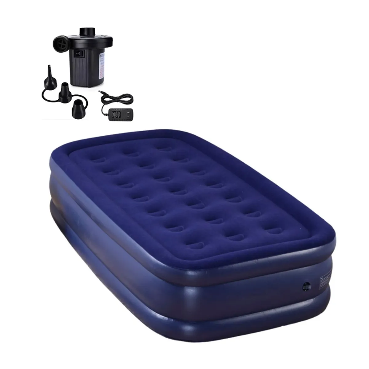 5 SUEÑO - Colchón Inflable Cama 1,5 Plazas 198x104x42cm + Bomba Eléctrica