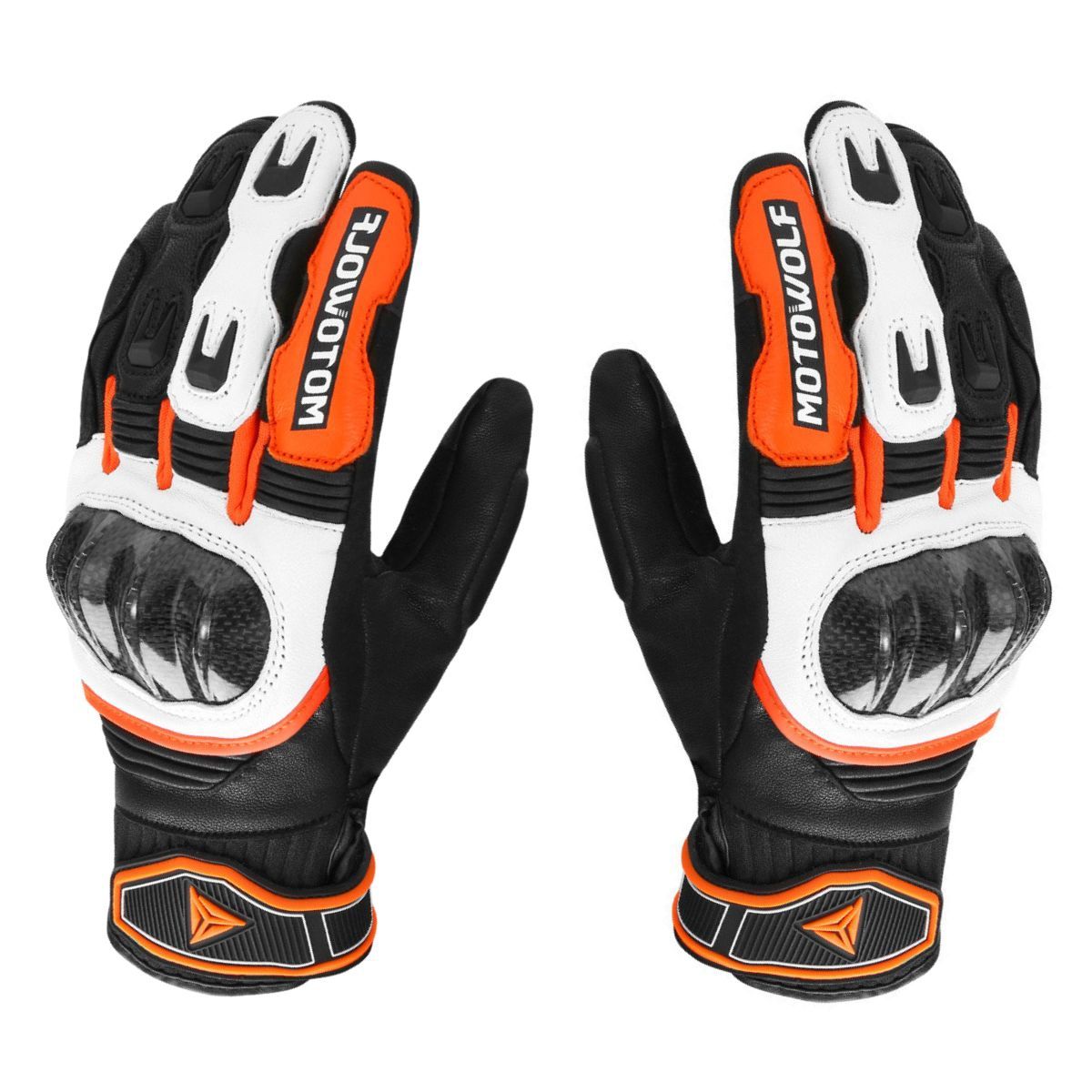 MOTOWOLF - Guantes Tácticos y Táctiles de Cuero  Motowolf 0335