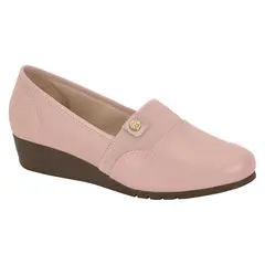 MOLECA - Zapato Cerrado Cuña Rosado