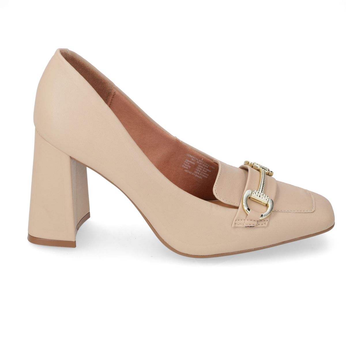 VIZZANO - Zapato Mujer Taco Cuadrado Beige Vizzano