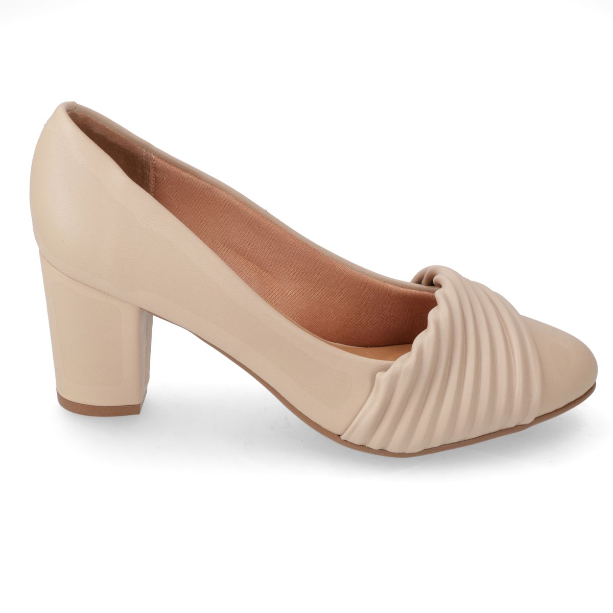 VIZZANO - Zapato Mujer Taco Cuadrado Beige Vizzano