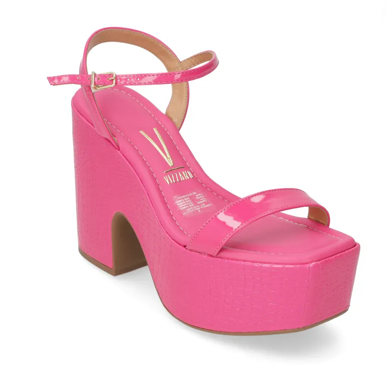 Sandalia Mujer Eco Cuero Pink
