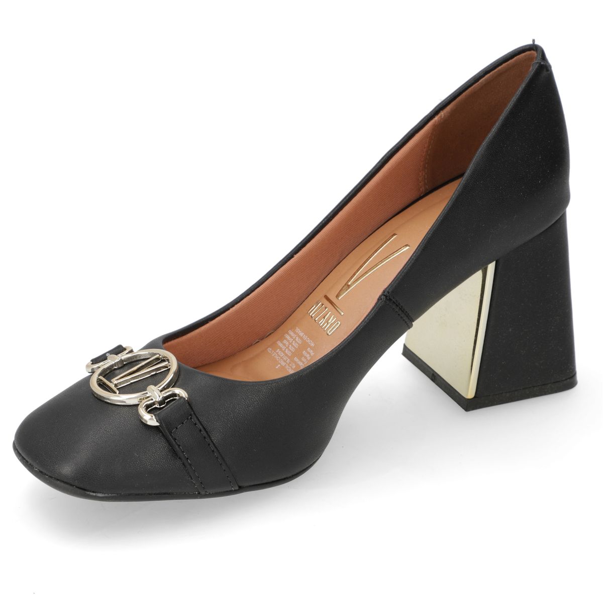 VIZZANO - Zapato Mujer Taco Cuadrado Negro Vizzano