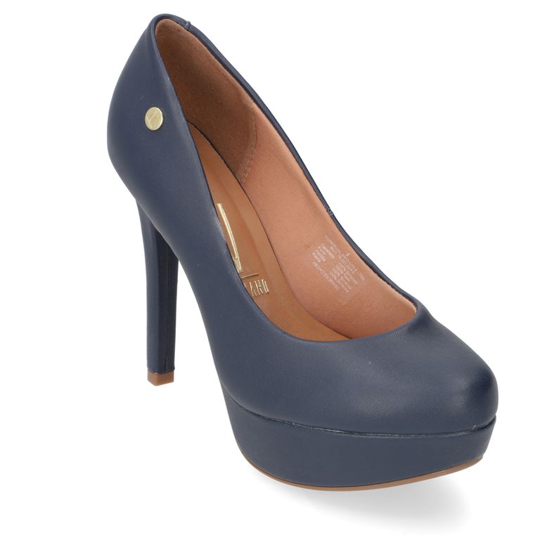 Zapato Taco Plataforma Azul