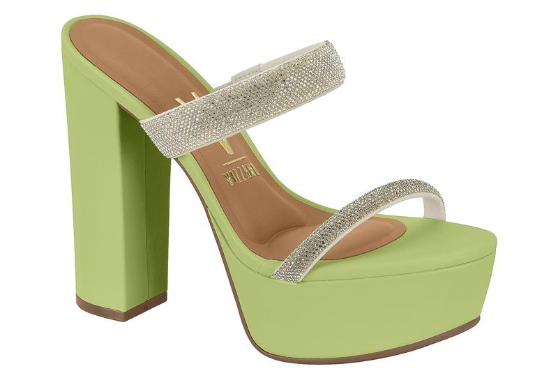 Sandalia Taco Plataforma EcoCuero Menta 6282-464-26564-93886