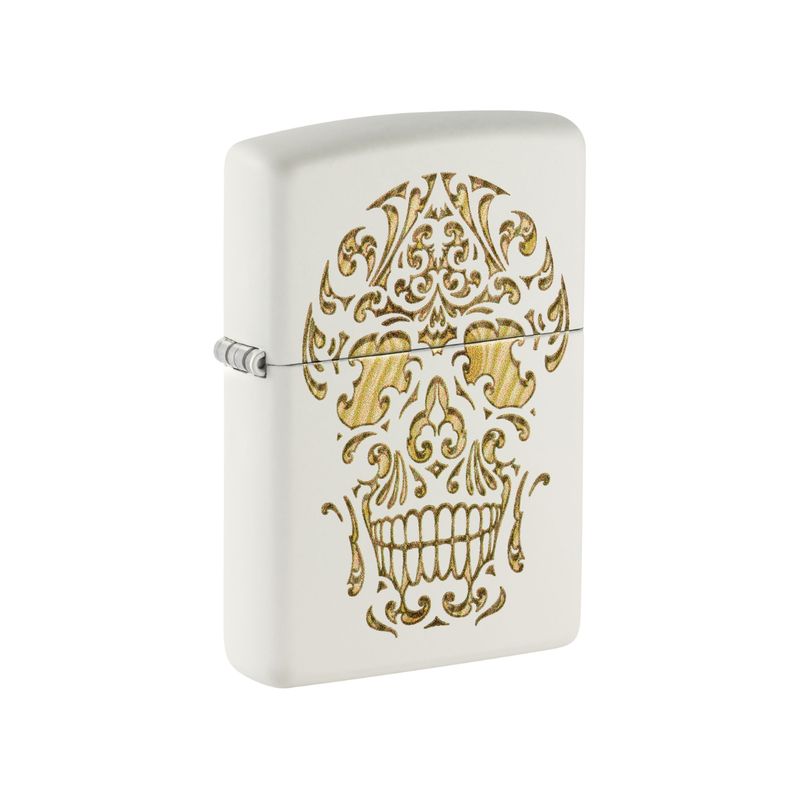ZIPPO - Encendedor Zippo Sugar Skull Design Blanco ZP48710
