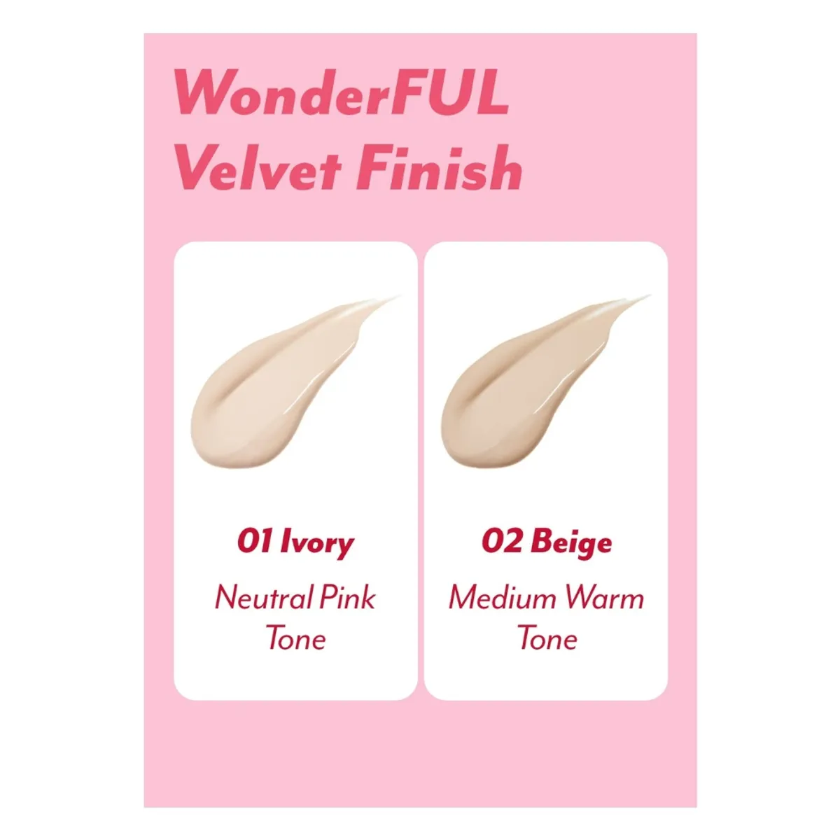 I'M MEME - Cushion WONDER VELVET LASTING 02 BEIGE - Cosmética Coreana