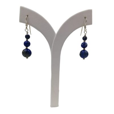 Imagen 2 del producto Aros Lapislázuli largos Plata 925