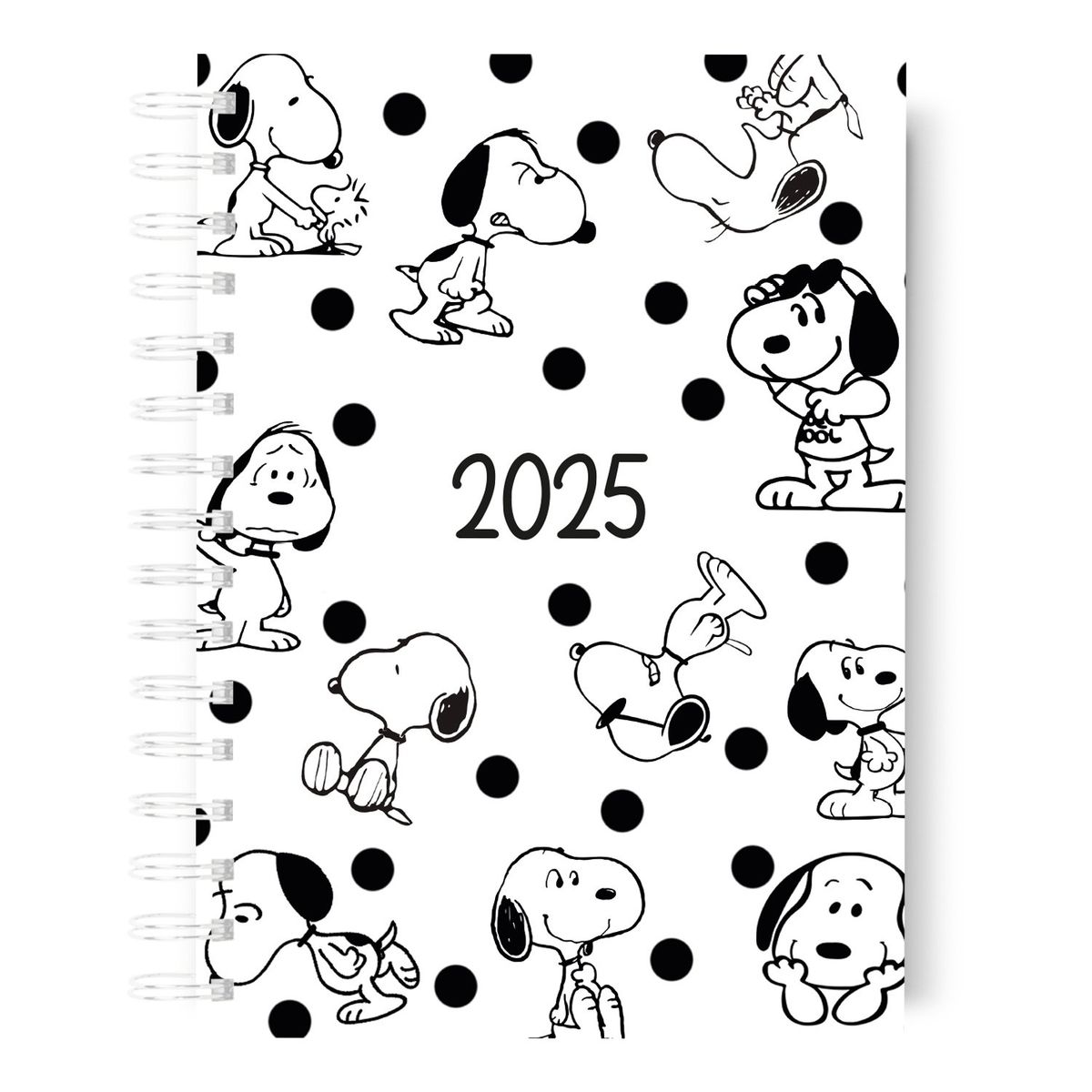 FIESTAS EN PAPEL - Agenda Snoopy 2025 Vista semanal
