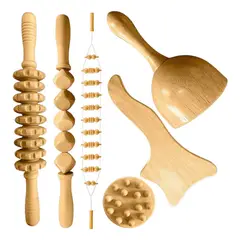 GENERICO - Kit Para Maderoterapia de 6 Piezas