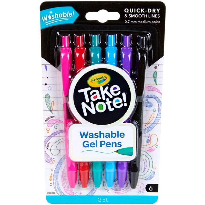 GENERICO - BOLIGRAFO GEL TAKENOTE X6 COLORES LAVABLES