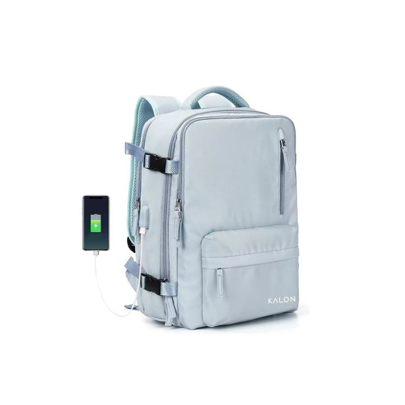 GENERICO - Mochila De Senderismo Impermeable De Viaje Grande Azul