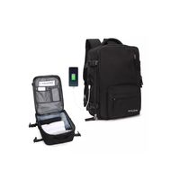 Mochila De Senderismo Impermeable De Viaje Grande Negro