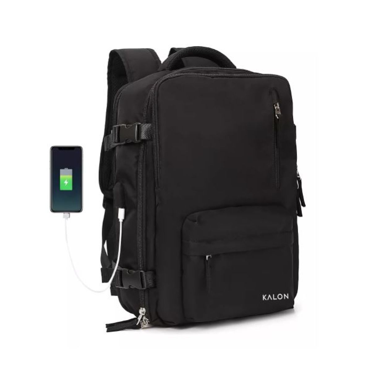 GENERICO - Mochila De Senderismo Impermeable De Viaje Grande Negro