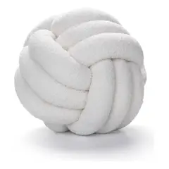 GENERICO - Cojin Decorativo Modelo Nudo Acolchado Color Blanco