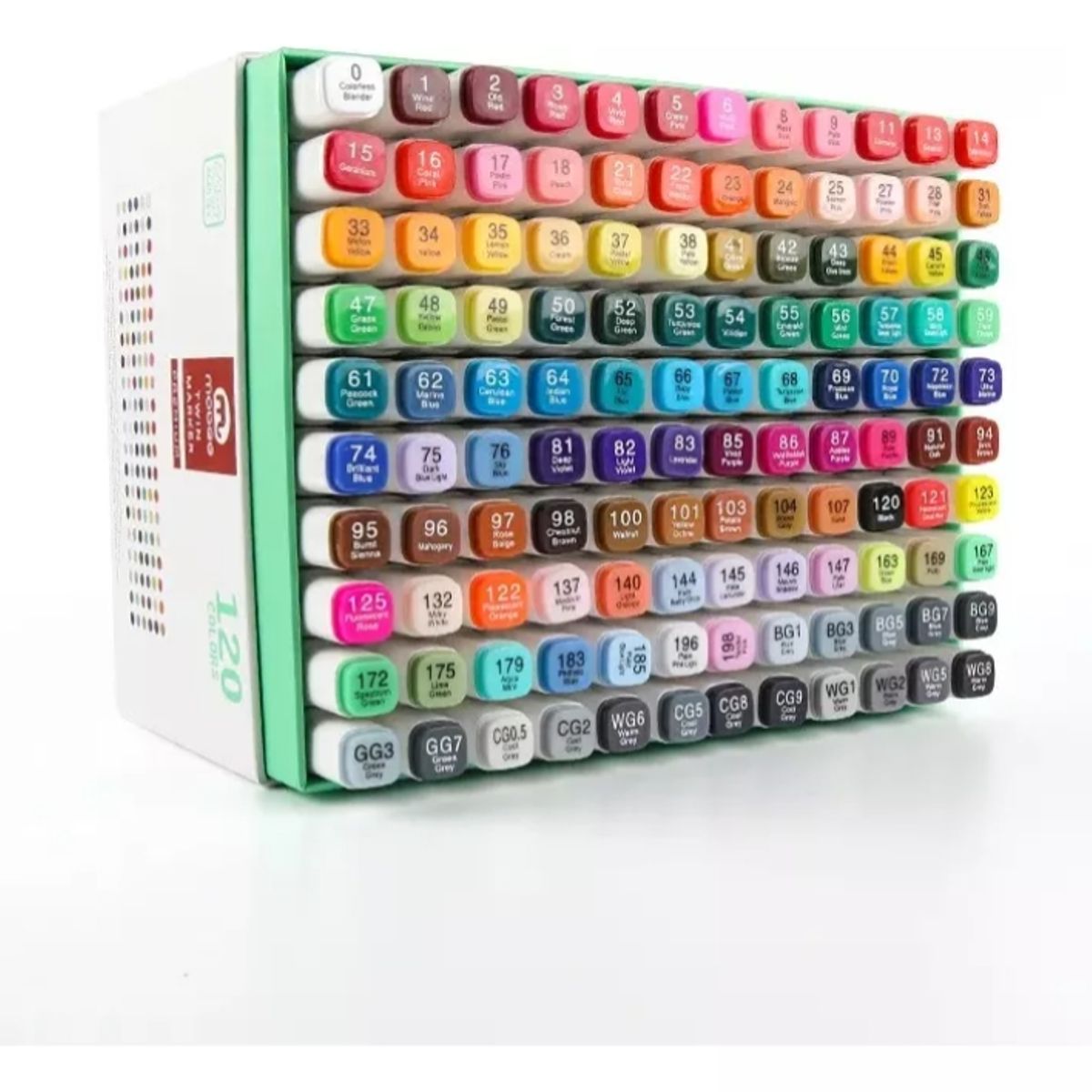 GENERICO - Marcadores Doble Punta 120 Lápices Colores Plumón Rotulador