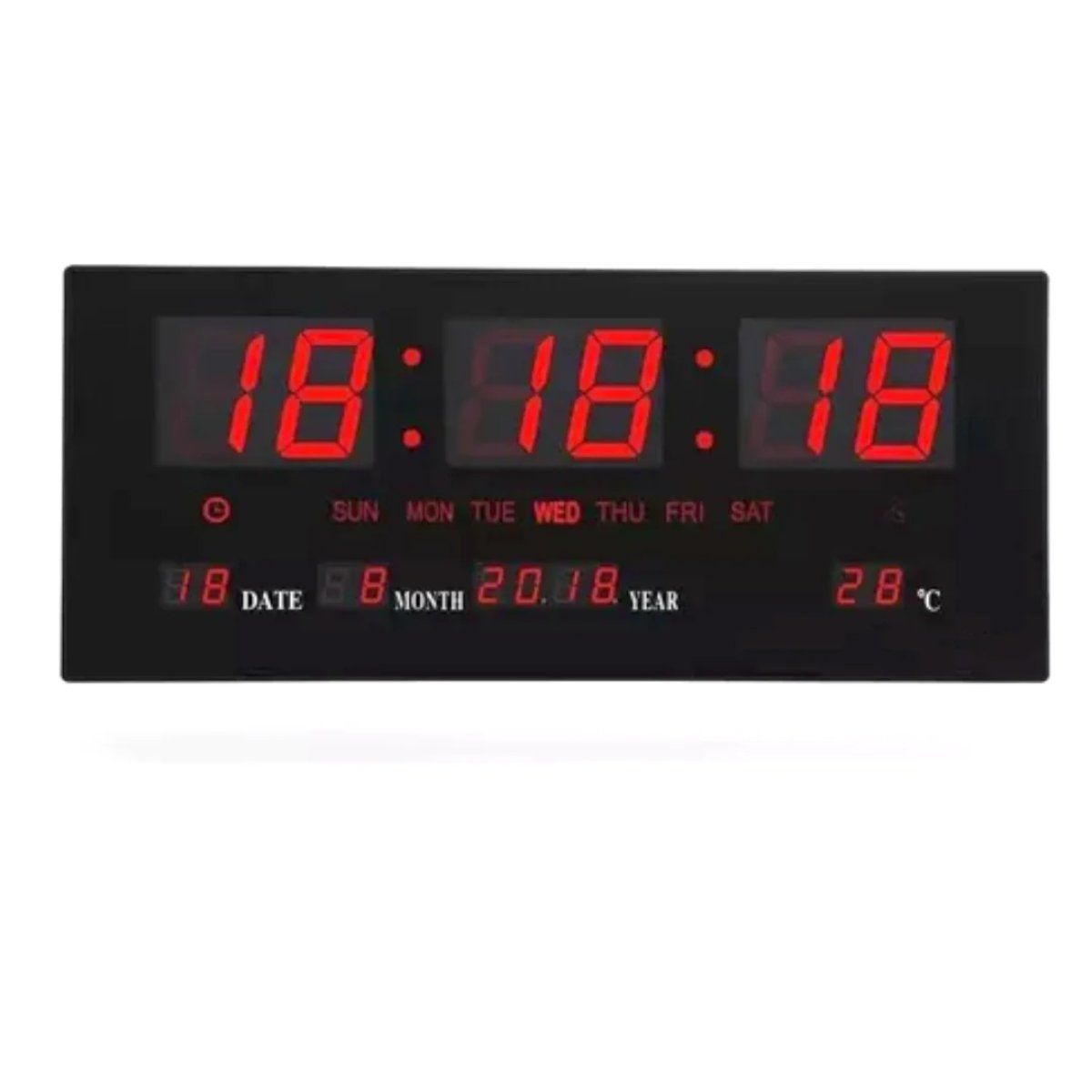 TECNOLAB - Reloj Digital De Pared Led Fecha Y Temperatura TECNOLAB TL151