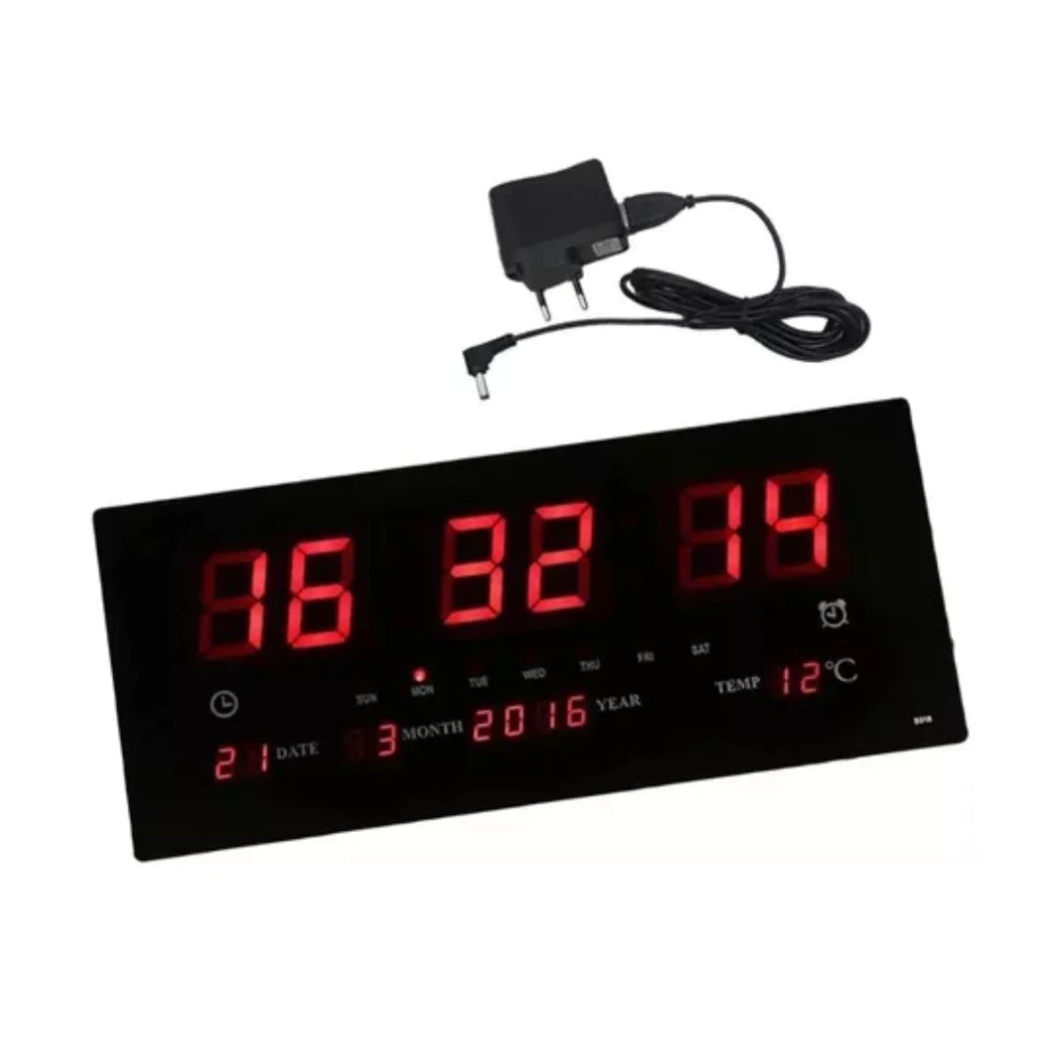 TECNOLAB - Reloj Digital De Pared Led Fecha Y Temperatura TECNOLAB TL151