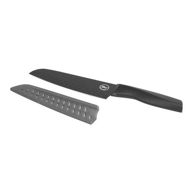 ILKO - Cuchillo Santoku 18 Cm Acero Inoxidable Nero Ilko