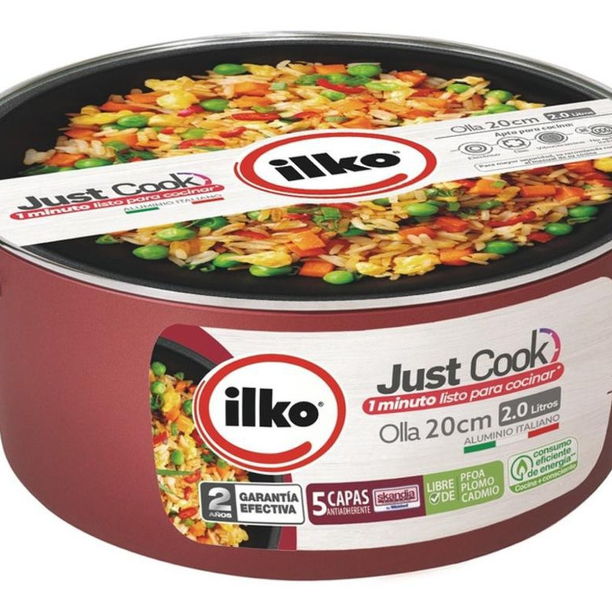 ILKO - Olla Con Tapa 20 Cm Just Cook Ilko