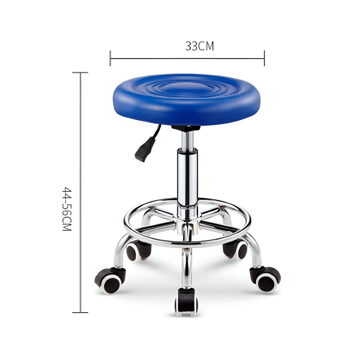 CRUSEC - Taburete Silla de Peluquería Bar Hogar Giratoria Ajustable