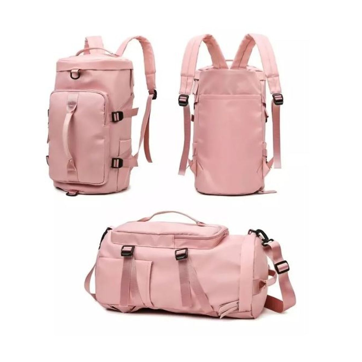 GENERICO - Bolso De Viaje Impermeable Mochila Multiusos Hombro Gimnasio Negro