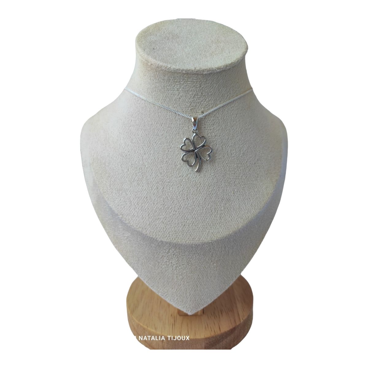 GENERICO - Cadena colgante trébol de plata 925