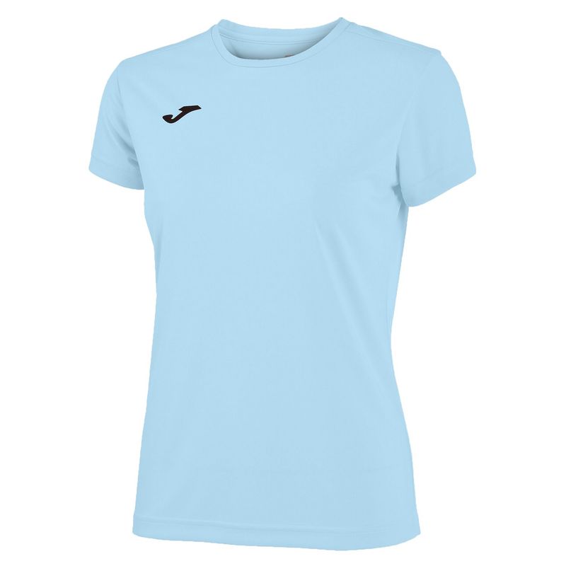 JOMA - Polera Deportiva Mujer Combi Celeste Joma.-