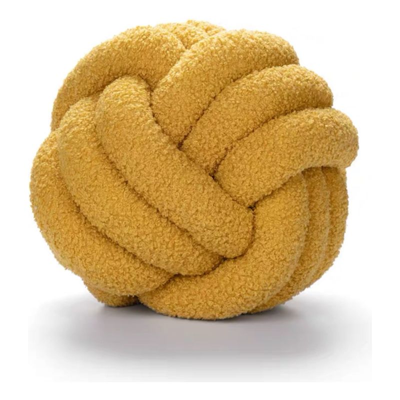 GENERICO - Cojin Decorativo Modelo Nudo Acolchado Color Amarillo