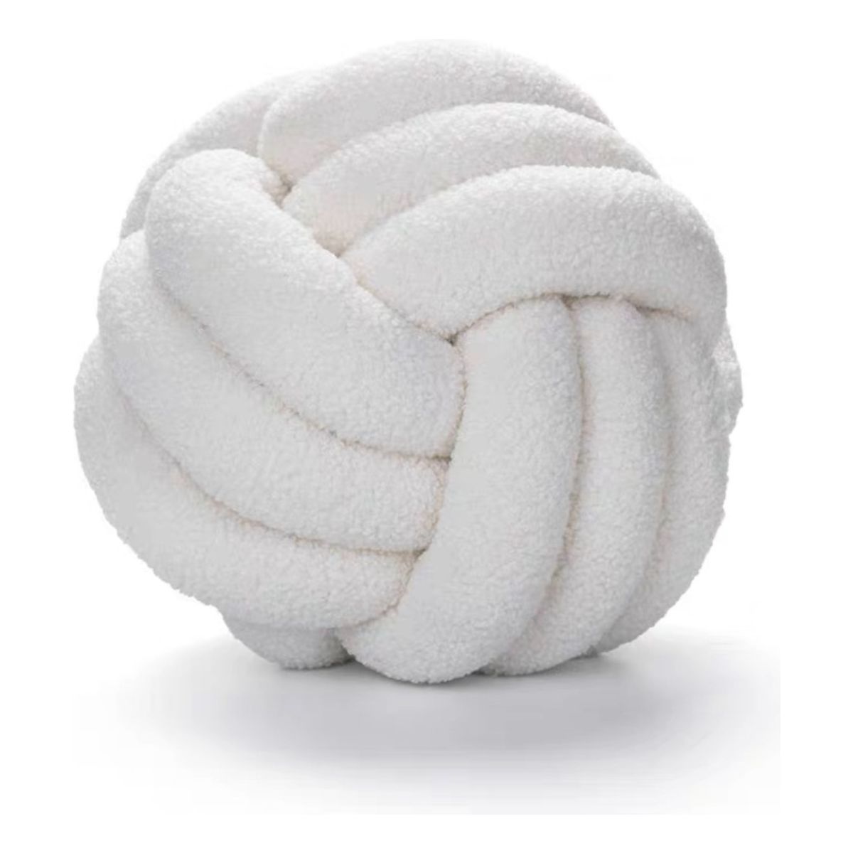 GENERICO - Cojin Decorativo Modelo Nudo Acolchado Color Blanco